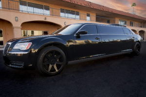 Flagstaff Limo - exterior black stretch front driver