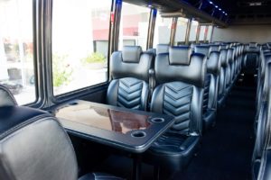 Flagstaff Limo - interior party bus coach seats